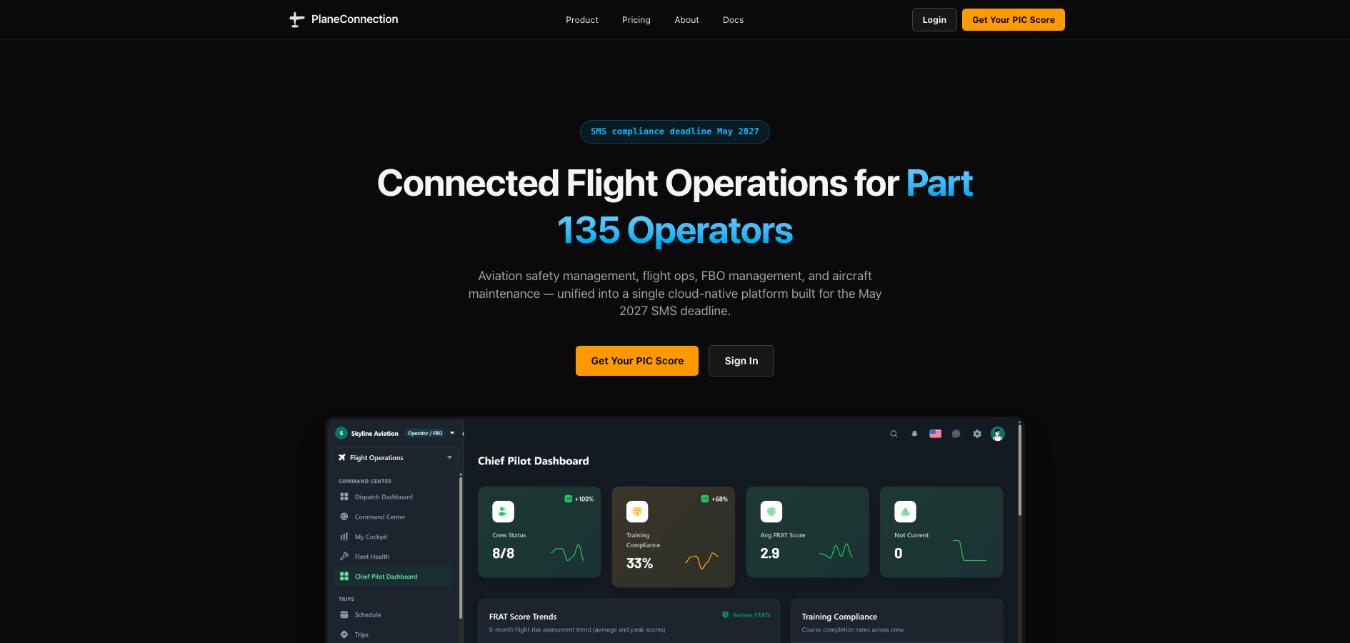PlaneConnection website